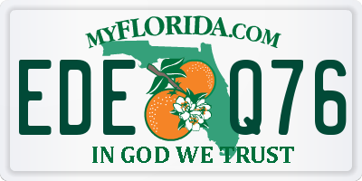 FL license plate EDEQ76