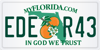 FL license plate EDER43
