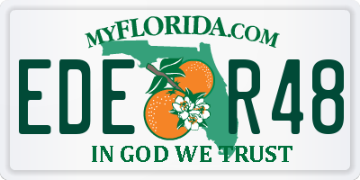 FL license plate EDER48