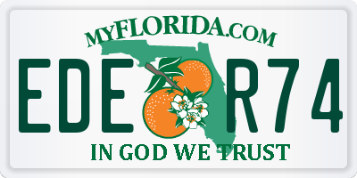 FL license plate EDER74