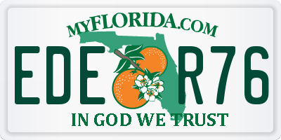 FL license plate EDER76