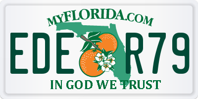 FL license plate EDER79