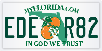 FL license plate EDER82