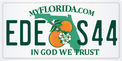 FL license plate EDES44