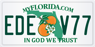 FL license plate EDEV77