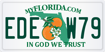 FL license plate EDEW79