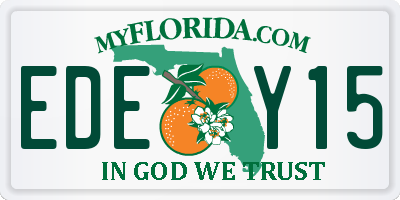 FL license plate EDEY15
