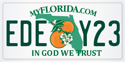 FL license plate EDEY23