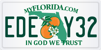 FL license plate EDEY32