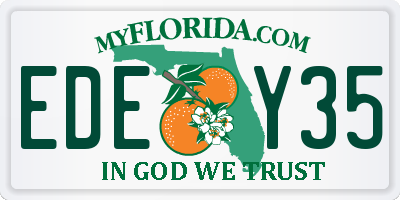 FL license plate EDEY35
