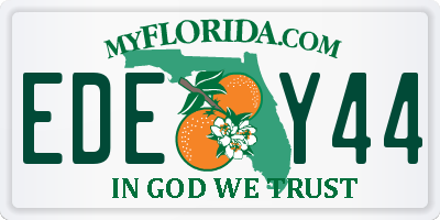FL license plate EDEY44