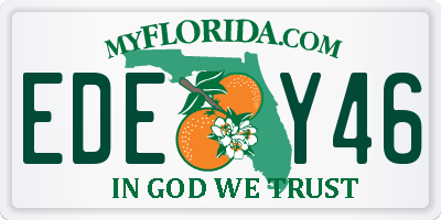 FL license plate EDEY46