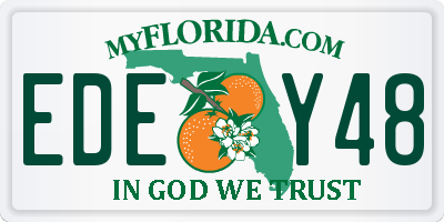 FL license plate EDEY48