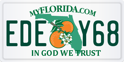 FL license plate EDEY68