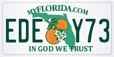FL license plate EDEY73