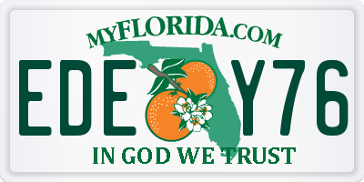FL license plate EDEY76