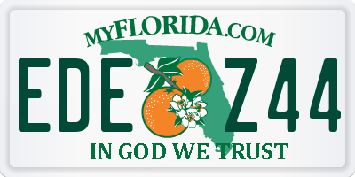 FL license plate EDEZ44