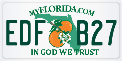 FL license plate EDFB27