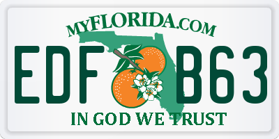 FL license plate EDFB63