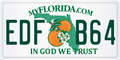FL license plate EDFB64