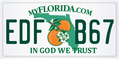FL license plate EDFB67