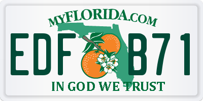 FL license plate EDFB71
