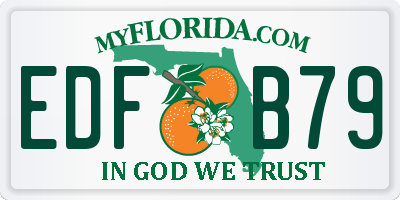 FL license plate EDFB79