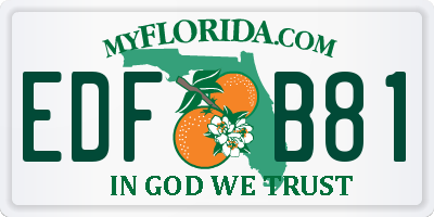 FL license plate EDFB81