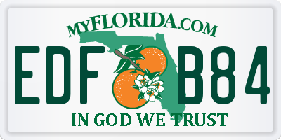 FL license plate EDFB84