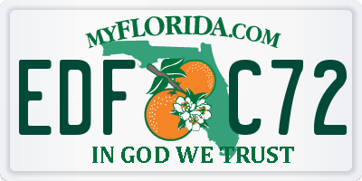 FL license plate EDFC72