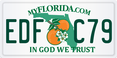 FL license plate EDFC79