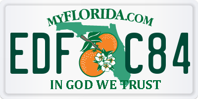 FL license plate EDFC84