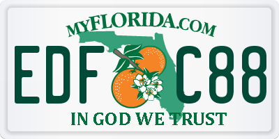 FL license plate EDFC88