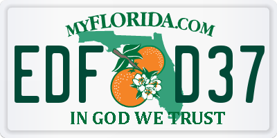 FL license plate EDFD37