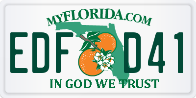 FL license plate EDFD41