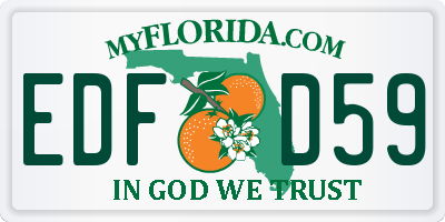 FL license plate EDFD59