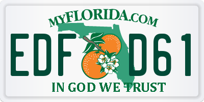 FL license plate EDFD61