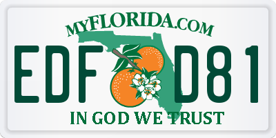 FL license plate EDFD81