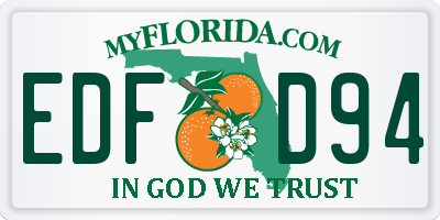 FL license plate EDFD94