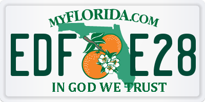FL license plate EDFE28