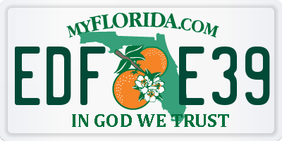 FL license plate EDFE39