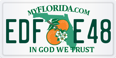 FL license plate EDFE48