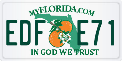 FL license plate EDFE71