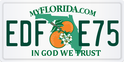 FL license plate EDFE75
