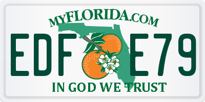 FL license plate EDFE79