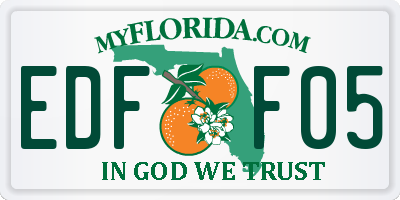 FL license plate EDFF05