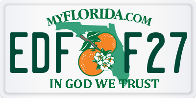 FL license plate EDFF27