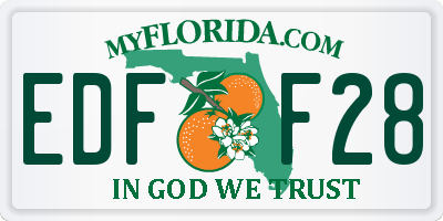 FL license plate EDFF28
