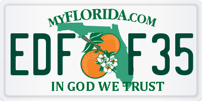 FL license plate EDFF35