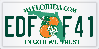 FL license plate EDFF41